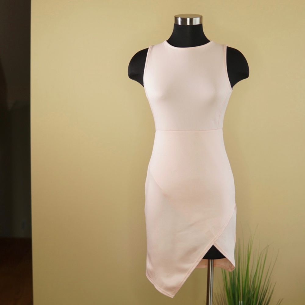 MISSGUIDED Asymmetric Scuba Bodycon Dress